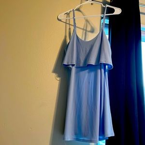mini slate blue dress